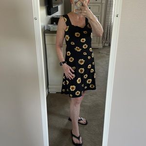 SO (Sonoma Juniors) black sunflower summer dress
